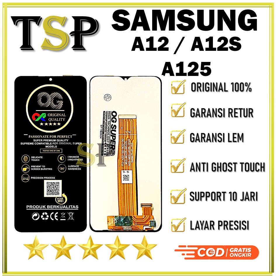 LCD SAMSUNG GALAXY A12 / A12S / A125 LCD ORIGINAL 100% HIGH QUALITY