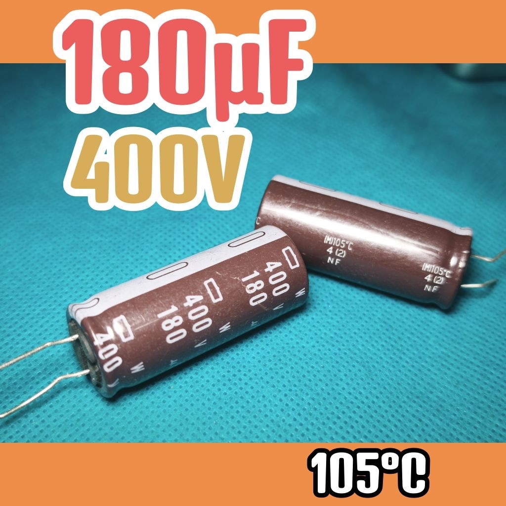 Kapasitor capasitor elko elco 400v 180uf 400v 180 uf 400 v 400volt 180uF ORIGINAL
