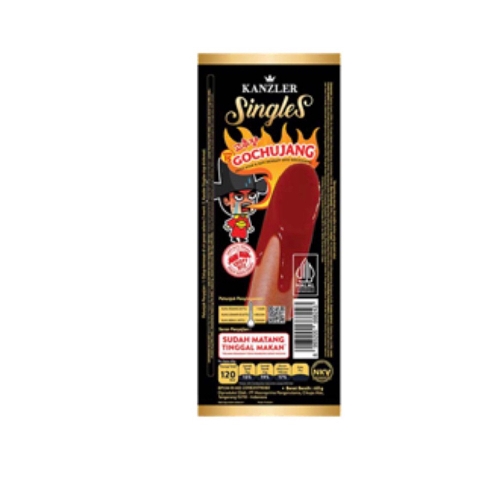 [BATAM] Kanzler Singles Sosis Gochujang 60gr - 1 box isi 12