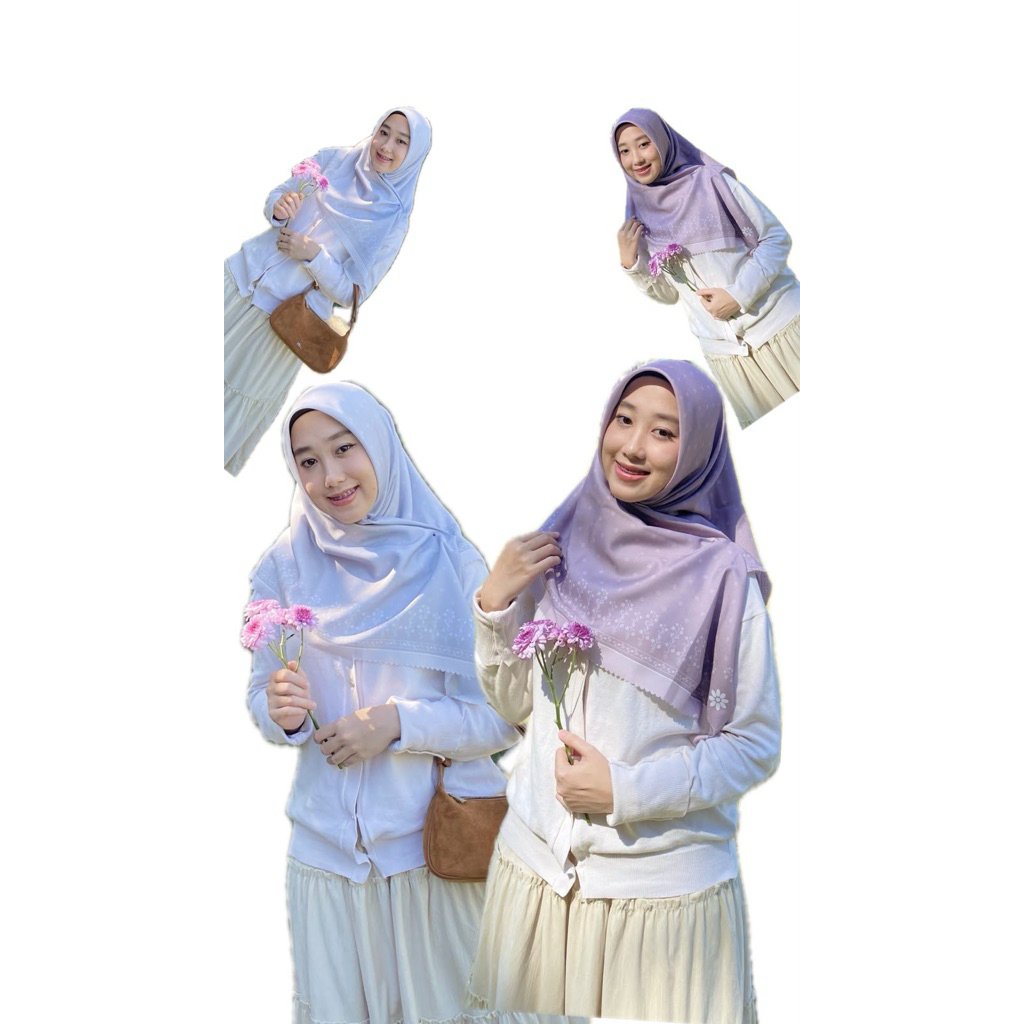 segiempat motif printing/hijab motif printing/hijab motif ekslusif printing/hijab printing kekinian/