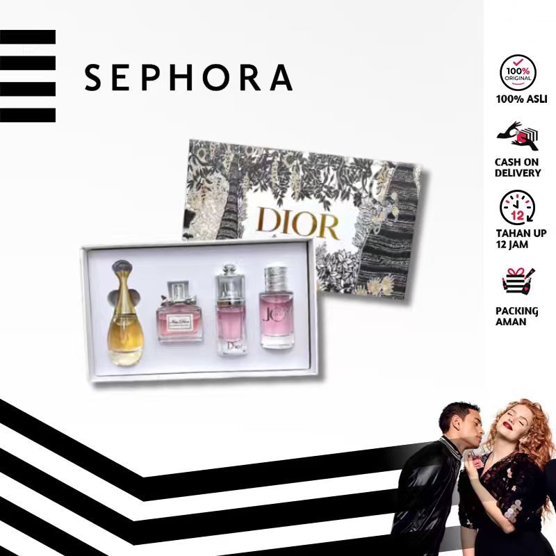 D*ior Parfum Gift Set 30ml x 4pc Miss Dior Blooming Bouquet/DIOR J'ADORE EAU DE PARFUM/Dior Addict E