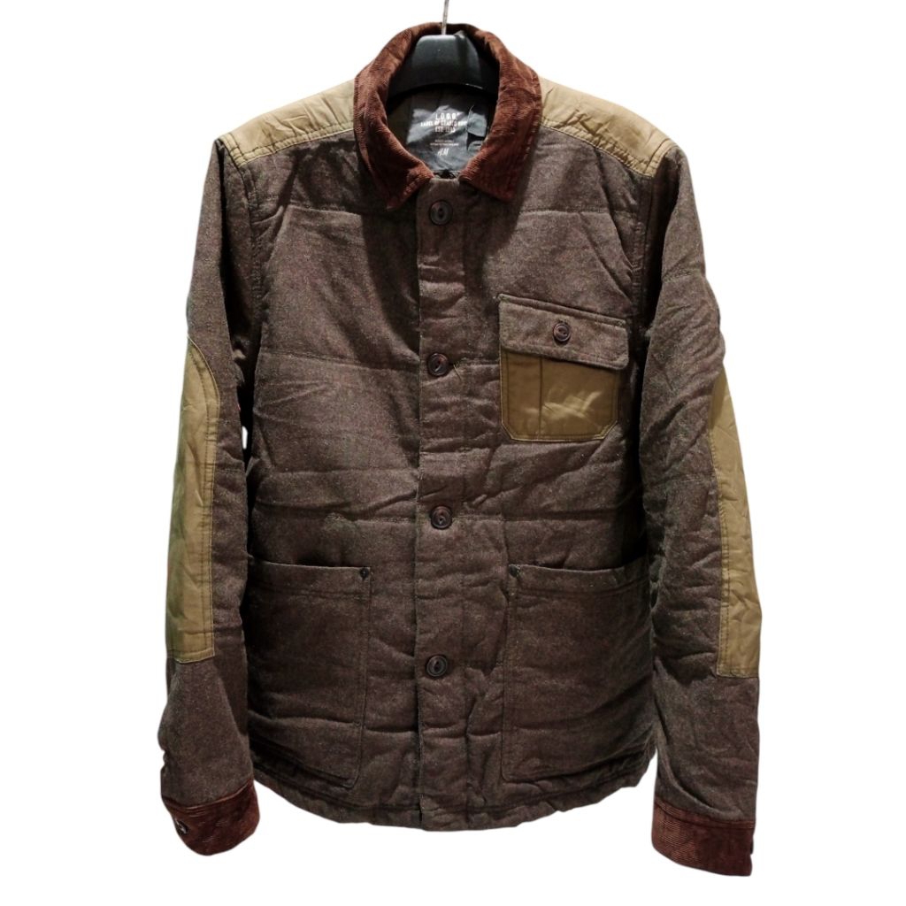 LOGG By H n M Woll Mix Canvas n Corduroy Outer Chore Jacket
