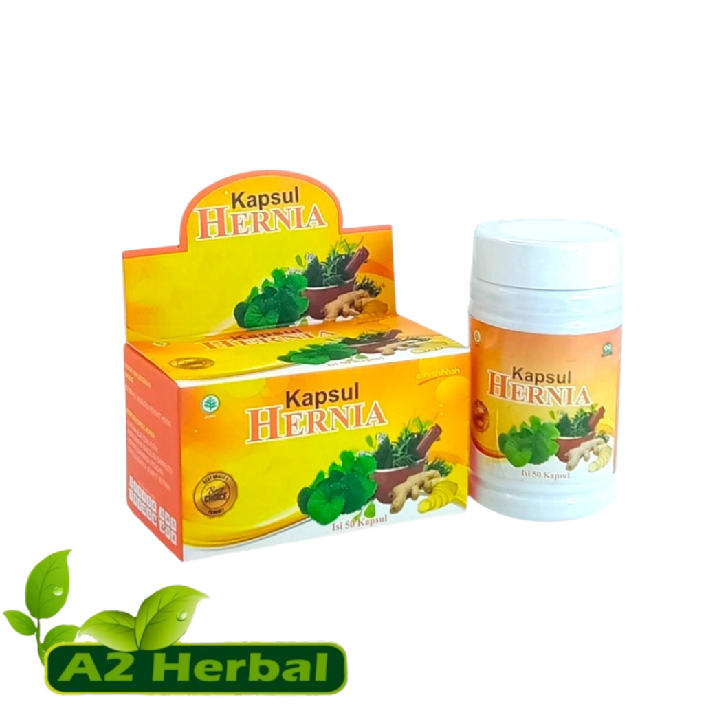 Hernia - Kapsul Hernia Original Isi 50 kapsul - Ash Shihhah Kapsul Obat Herbal Hernia ampuh