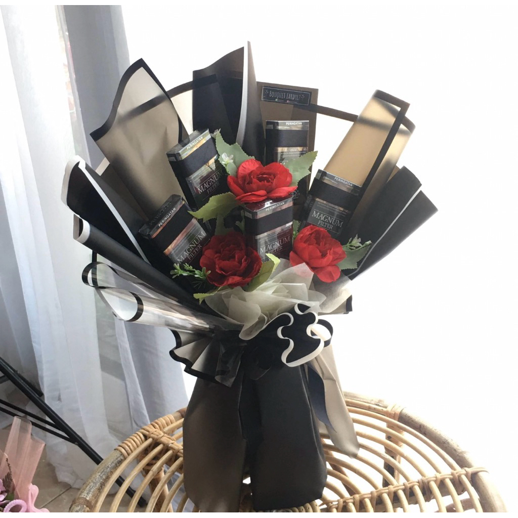 Buket Rokok dan Kopi Good Day Premium - Bouquet Hadiah Wisuda Ulang Tahun Cowok Pacar Pria Estetik