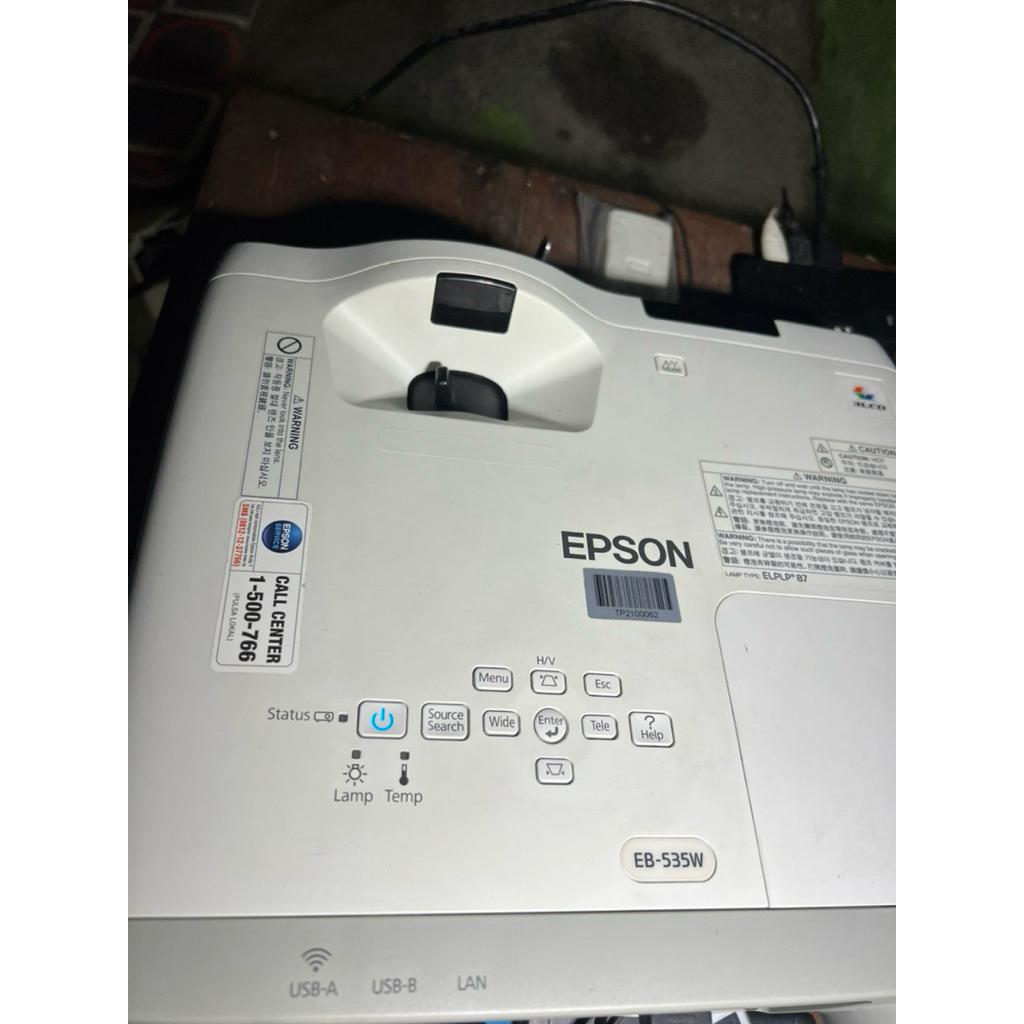 proyektor Epson eb 535w normal remote tas ada