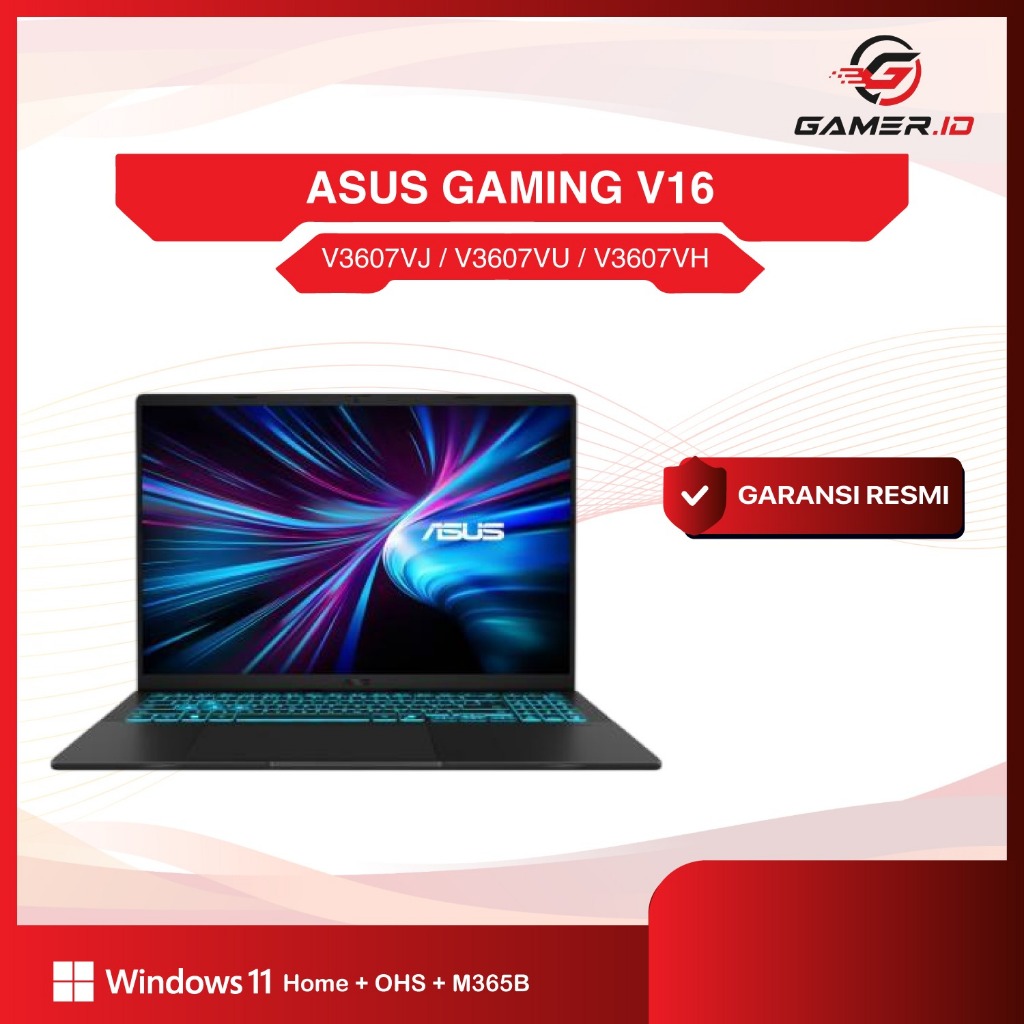 ASUS GAMING V16 V3607VJ V3607VU V3607VH CORE I5 210H I7 240H RTX3050 RTX4050 RTX5050 6GB/ 8GB / 16GB