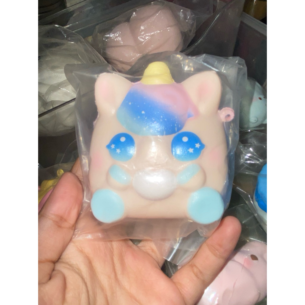 ibloom chigiri unicorn ungu pink squishy preloved sale murah