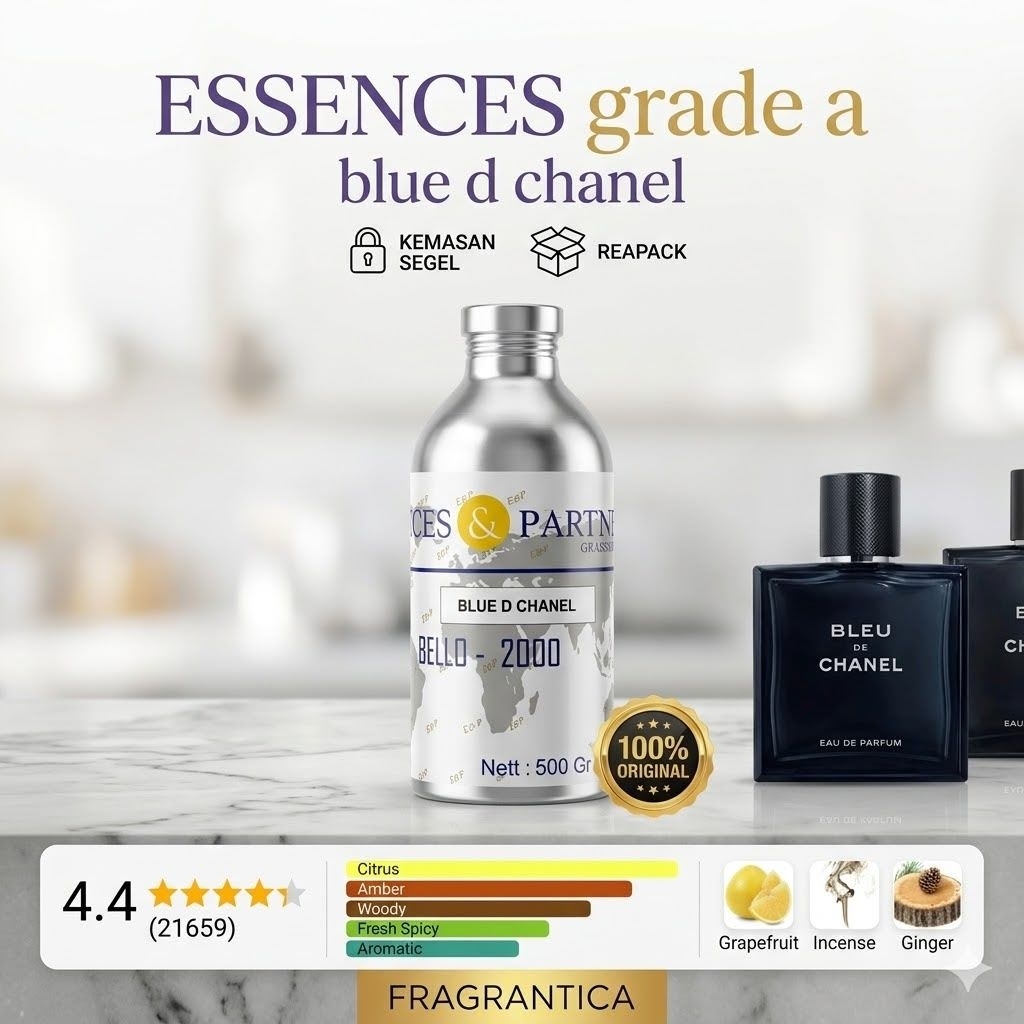 ESSENCES GRADE A/BELLO/BLUE D/KEMASAN SEGEL REPACK/BIBIT MURNI