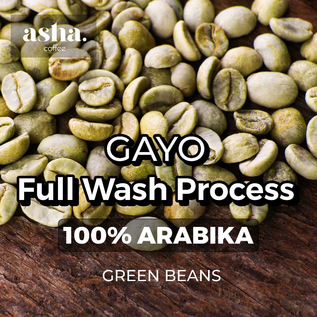 Green Bean Arabika Gayo Aceh Full Wash Process 1 KG | Biji Kopi Hijau Premium | Specialty Coffee