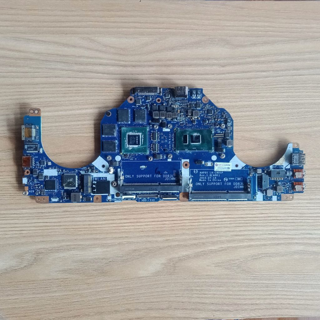 motherboard mati laptop dell alienware 13 R2 model P56G002 core i7 gen 6