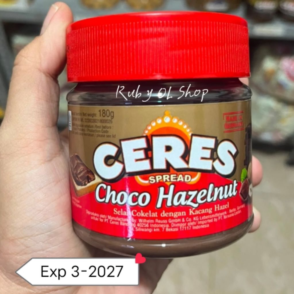 Ceres Spread Choco Hazelnut 180 gr || Selai Coklat Ceres Termurah