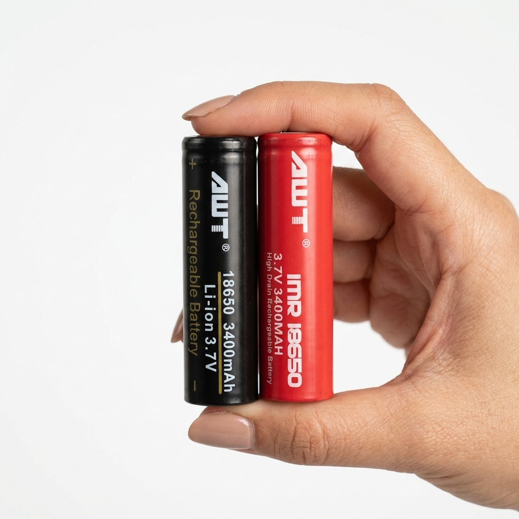 Baterai AWT 18650 Rechargeable - Hitam Merah Nonpack