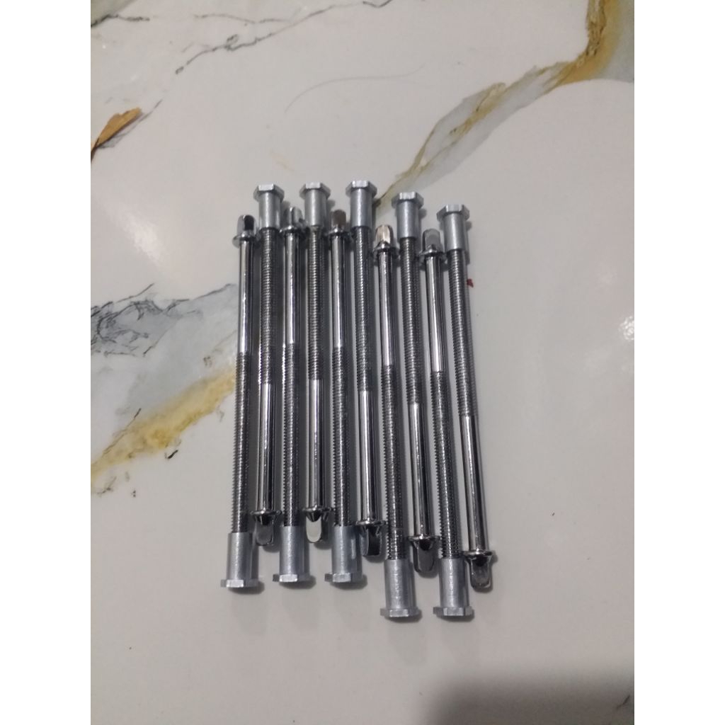 baut bass+mur nut||baut bass drumband panjang 12cm(m6)