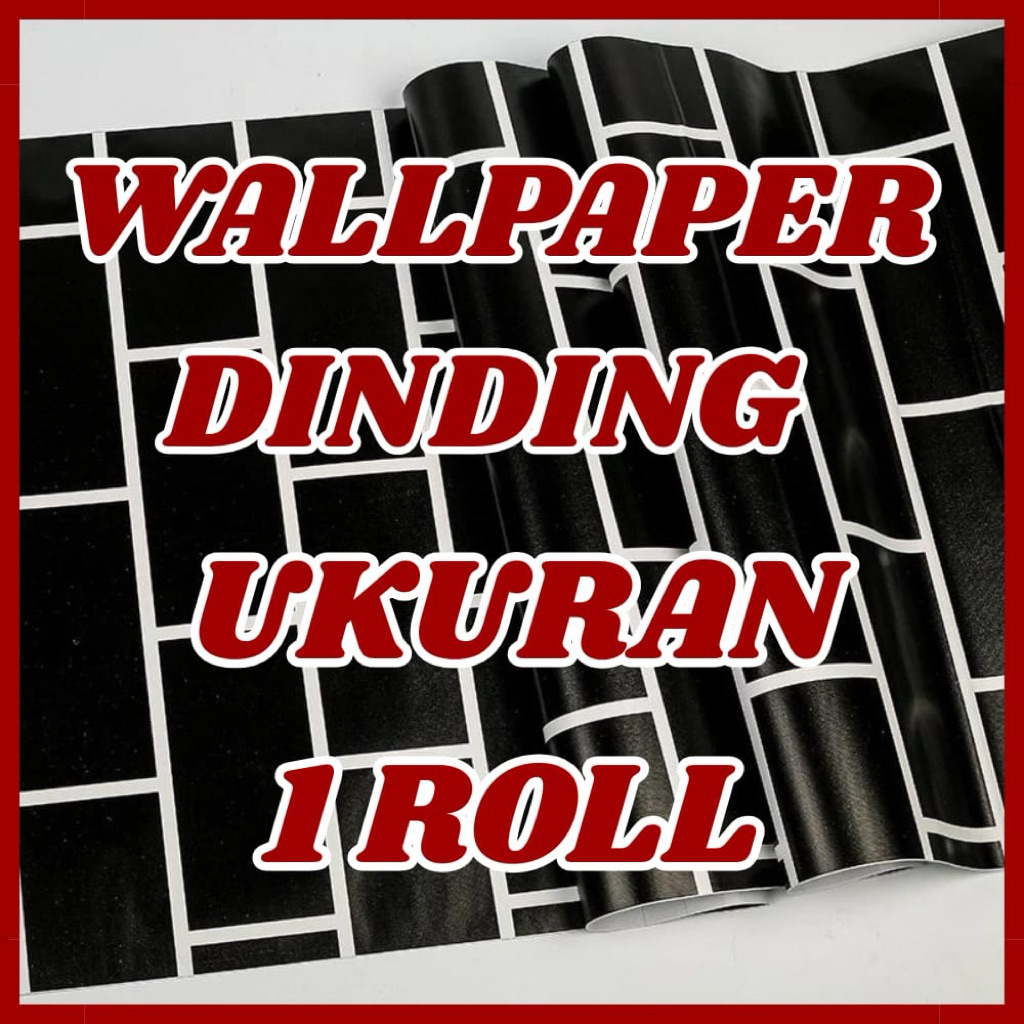 Wallpaper dinding kamar tidur ukuran 10 meter x 45 cm | Stiker dinding hias ruang tamu | Wallsticker