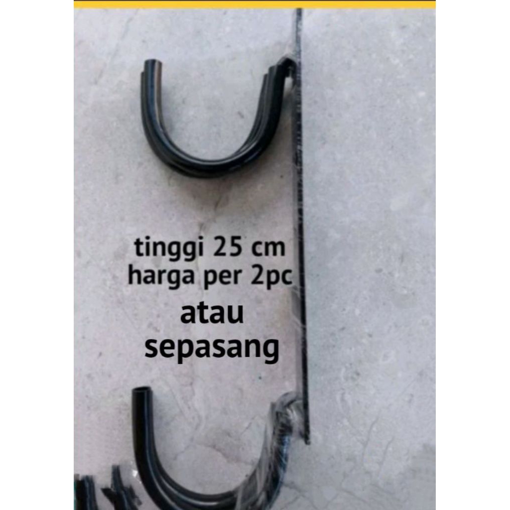 RAK SENAPAN 2 SUSUN / GANTUNGAN SENAPAN TEMPEL DINDING TANPA KARET