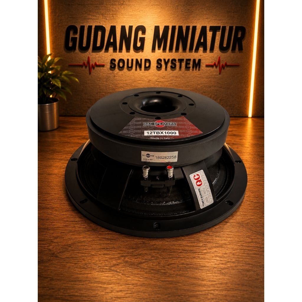 speaker 12 inch BNC 12TBX1000 VC 4 IN MAGNET TEBAL / B&C 12TBX1000 VC 4 INCH ORIGINAL