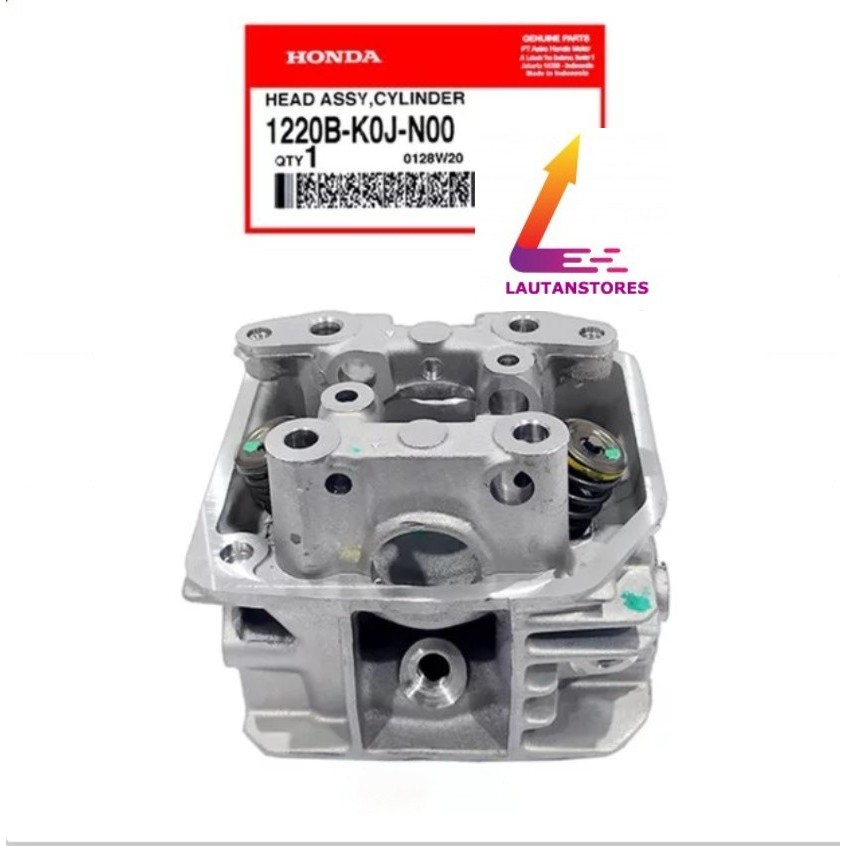 1220B-K0J-N00 Kop Cylinder Head Honda Genio BeAT Deluxe LED Scoopy Fi eSP AHM Termasuk Klep & Per Kl
