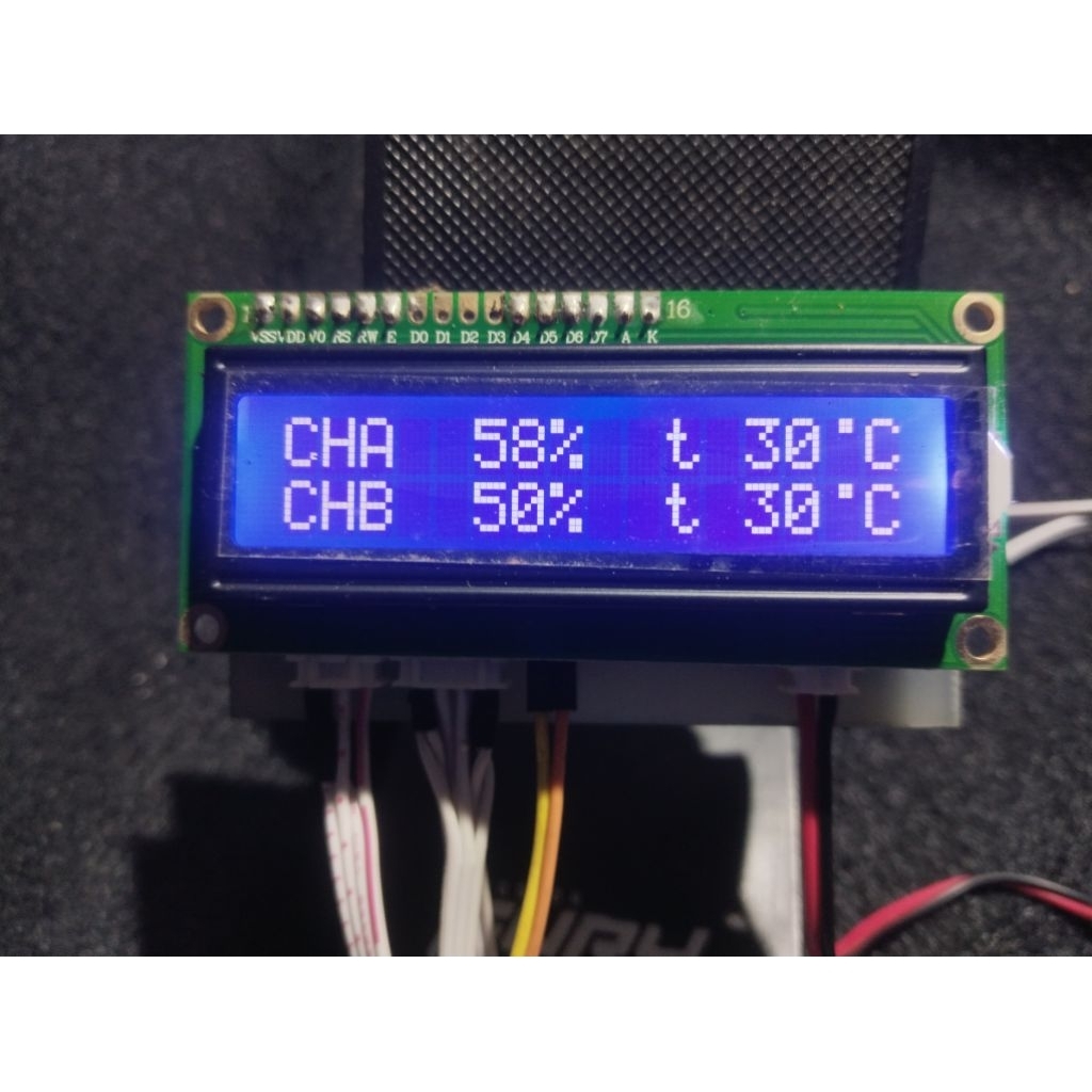 Modul display digital power amplifier, lcd power amplifier, tampilan power amplifier
