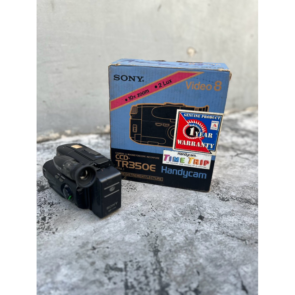 VINAGE SONY HANDYCAM CCD TR350E VIDEO 8 JAPAN OFF PERLU SERVICE COCOK BUAT KOLEKSI RESTORASI DLL