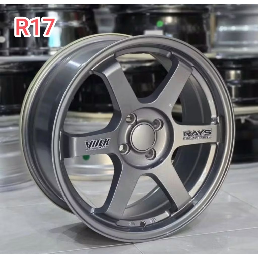 Velg Rays TE37 R17 Grey 4x100