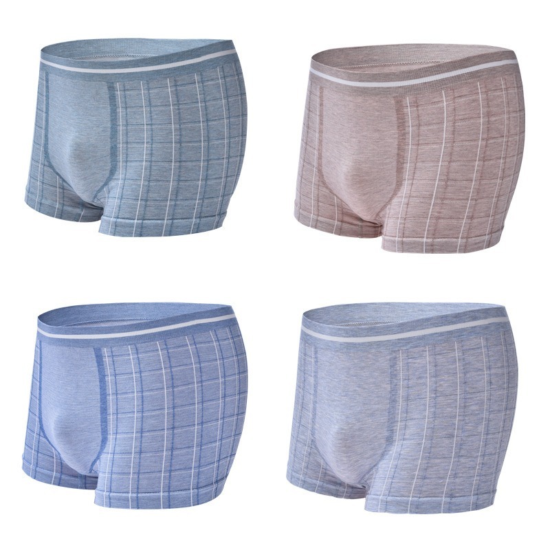 W242 Boxer Pria Celana Dalam Yang Nyaman Boxer Pria (Set Kotak 4Pcs)