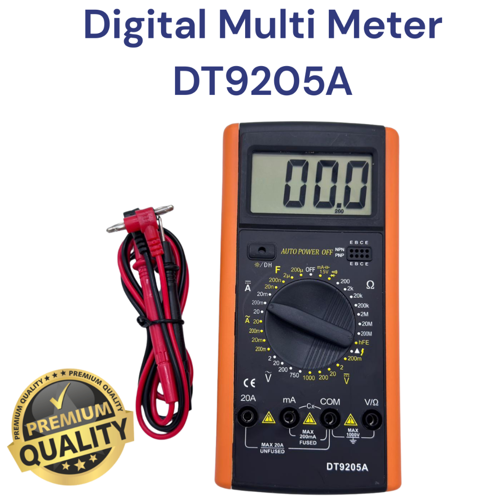 Digital Multitester DT9205A /  Multitester Digital Avometer Digital / Avometer Digital DT-9205A