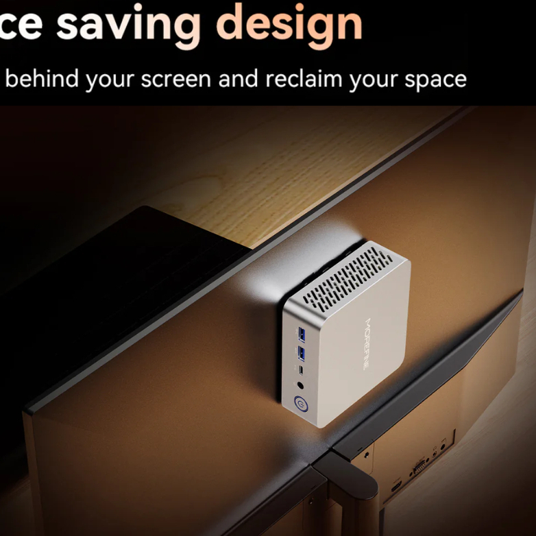 MOREFINE M700 Mini PC AMD Ryzen 7 7735U Barebone DDR5 Windows 11 Mini Computer Desktop PC Radeon 680