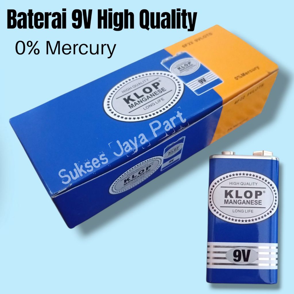 Batre 9Volt Baterai Kotak 9V  Kualitas bagus