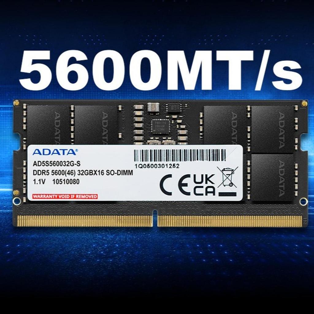 ADATA DDR5 SODIMM PC5-44800 5600MHz 8GB ( 1x8GB ) AD5S56008G-S | 8GB / 16GB / 32GB