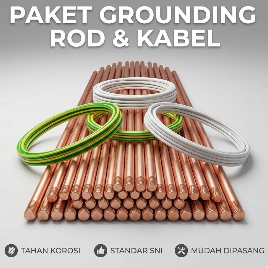 Paket Grounding Listrik Rumah/Grounding Mobil listrik