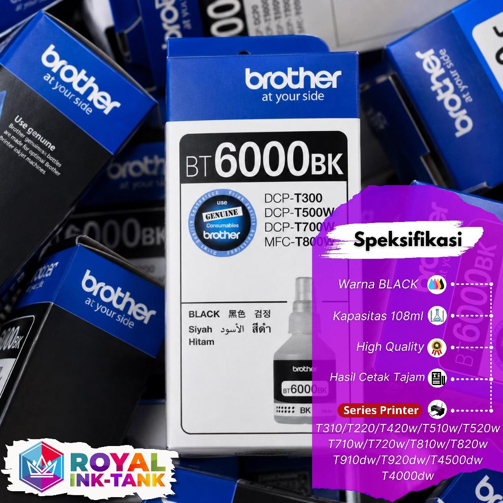 TINTA BROTHER BT6000 & BT5000 DCP-T300, DCP-T500W, DCP-T700W, MFC-T800W, DCP-T310, DCP-T510W, DCP-T7