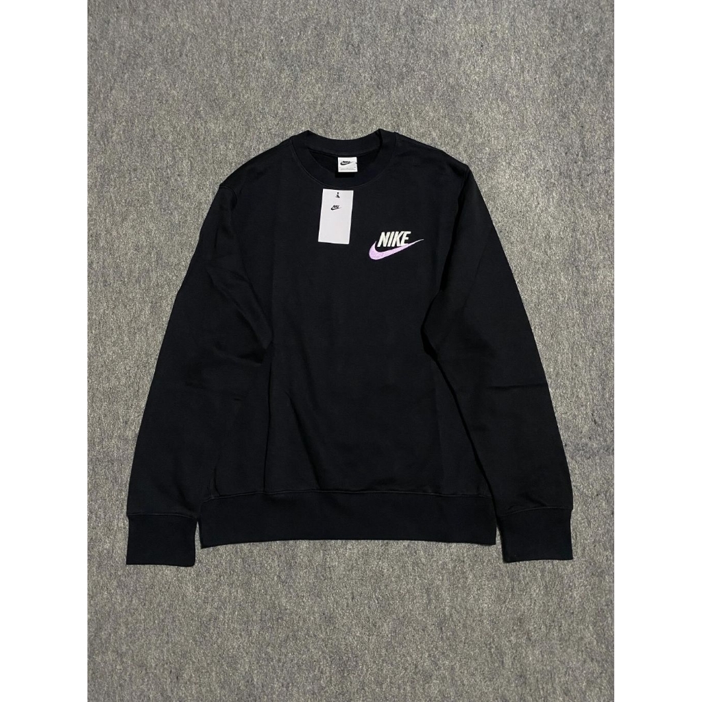 NIKE CREWNECK BLACK SWOOSH