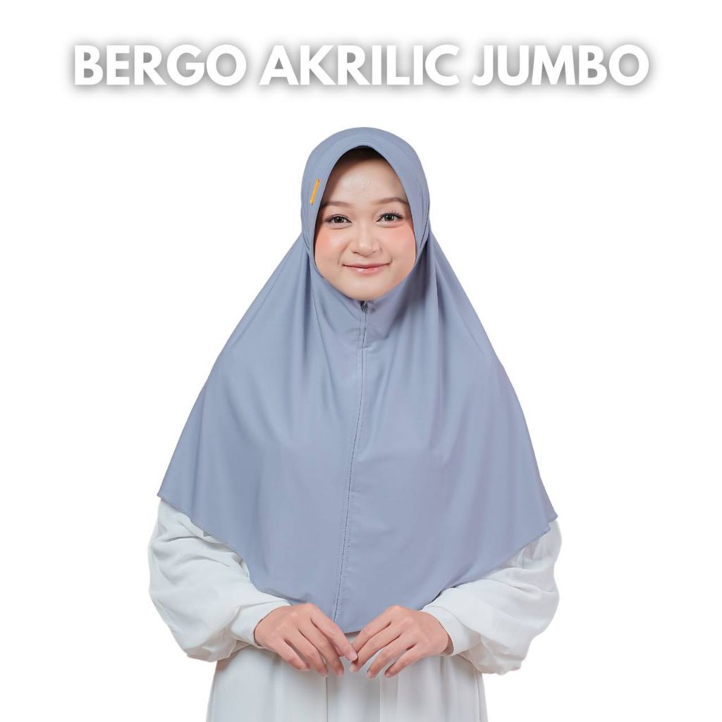 Bergo segitiga instan Jumbo Akrilik || bahan Jersey premium nyaman dipakai