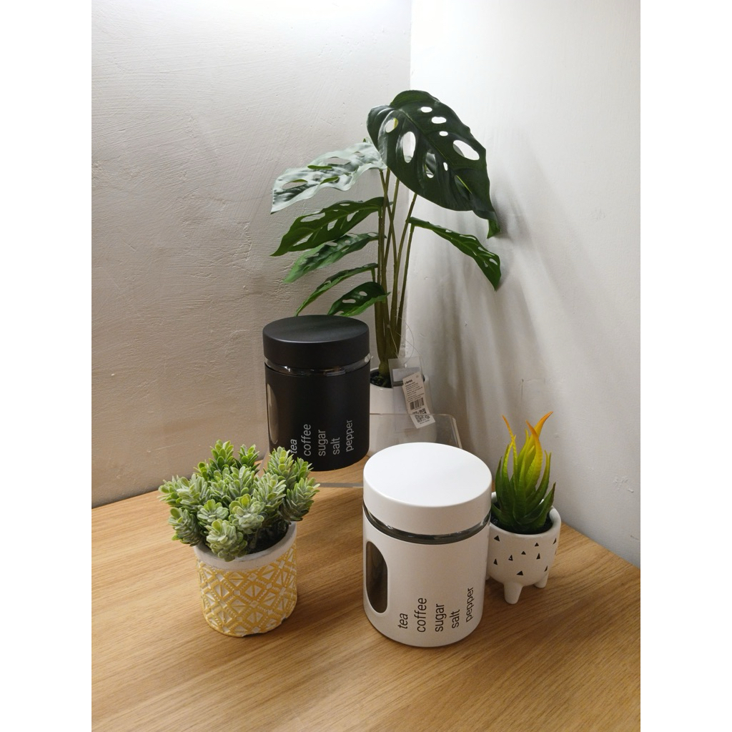 Informa halston storage jar 600 ml white