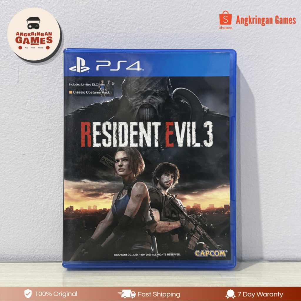 BD Kaset PS4 Resident Evil 3 Remake Second Bekas Original | Game Horror Asik Biohazard RE 3 Remake P