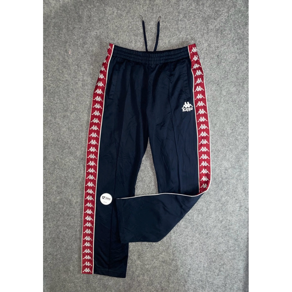 kappa trackpants navy red original