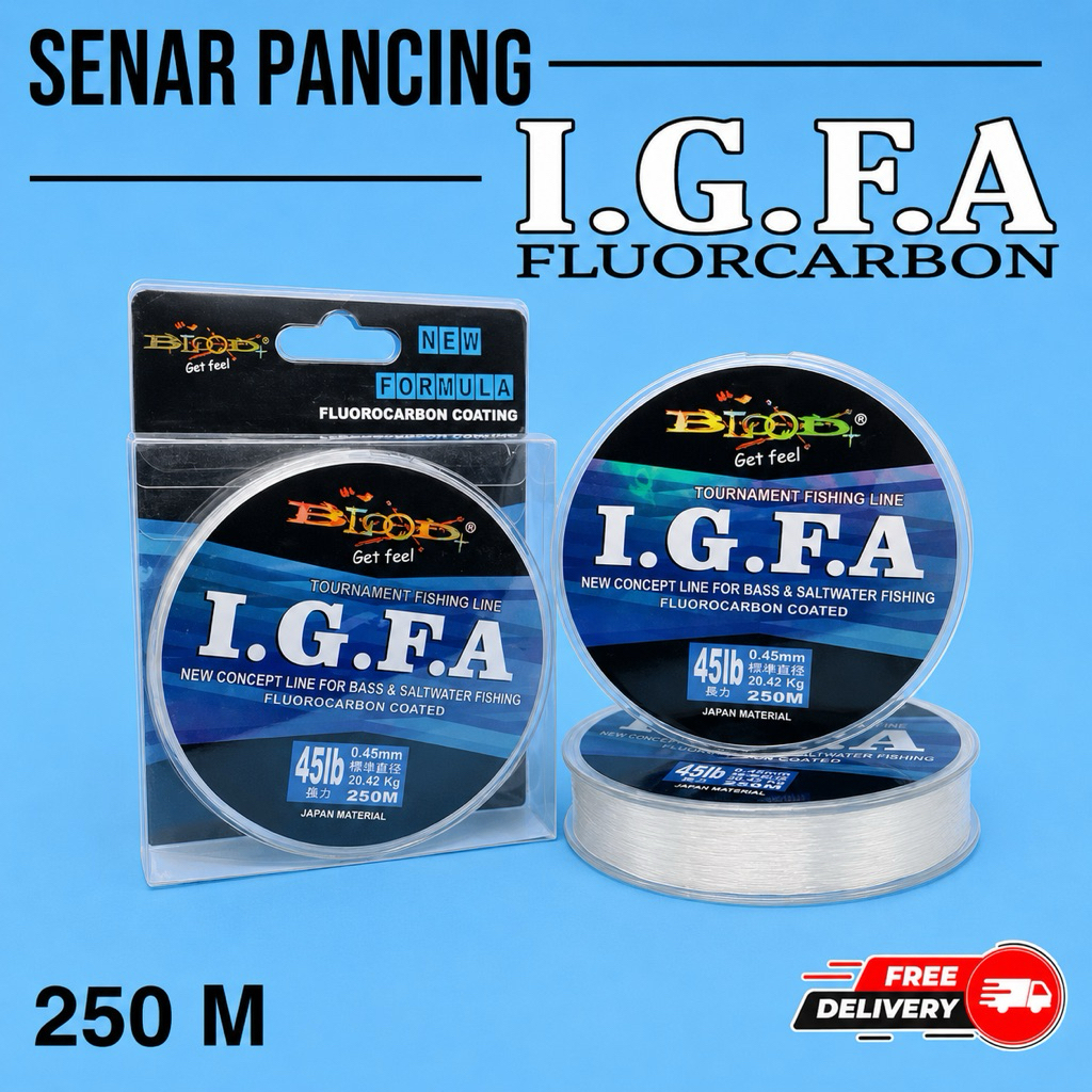 Senar Blood IGFA 250m Clear FLUOROCARBON 0.16-0.50
