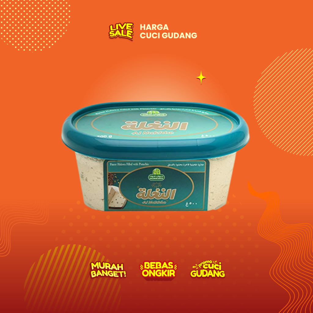 Al Nakhla Finest Halawa Filled with Pistachio 500g