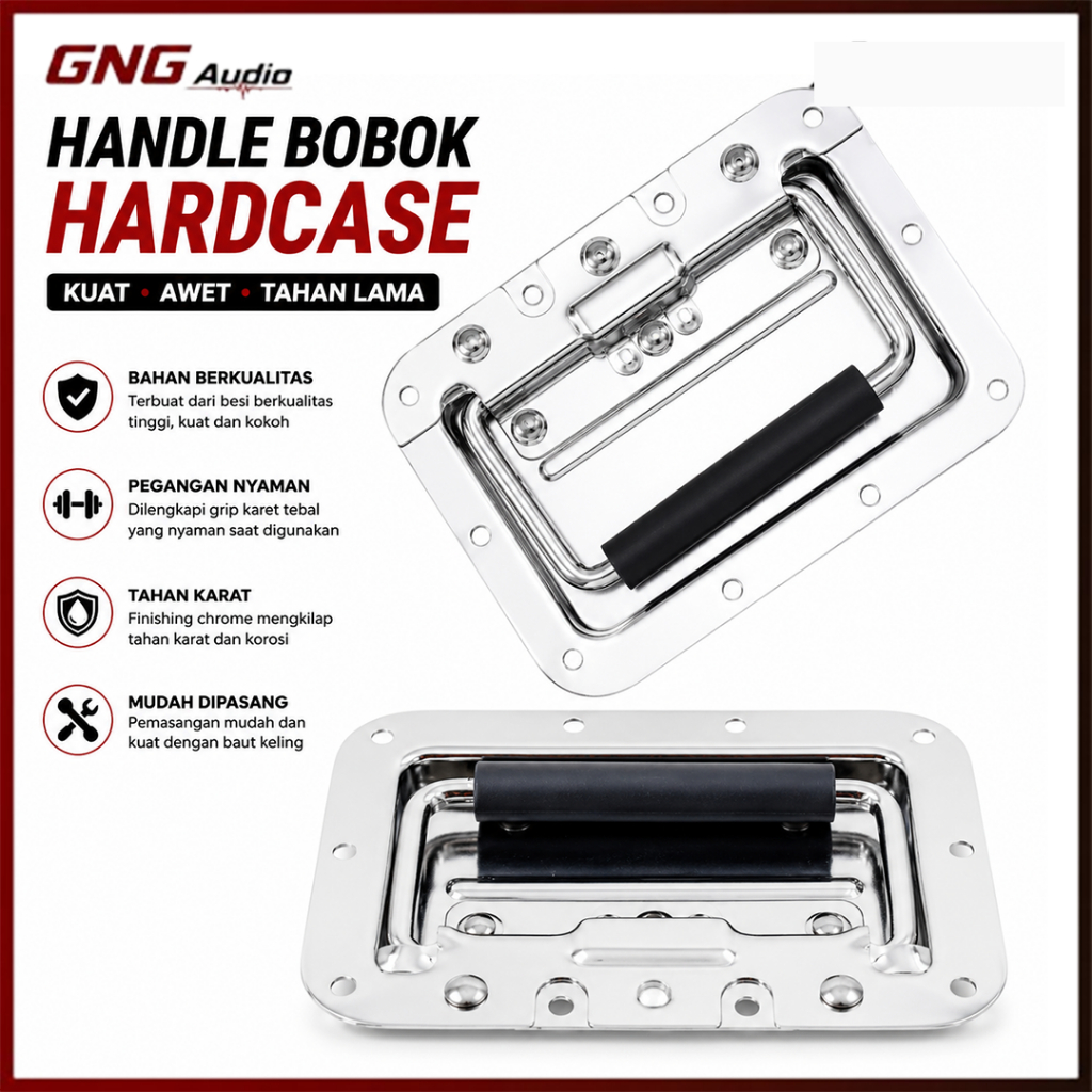 Pegangan Handle Bobok Hardcase Besi Anti Karat | Untuk Box Speaker Flight Case & Rack I GNG AUDIO