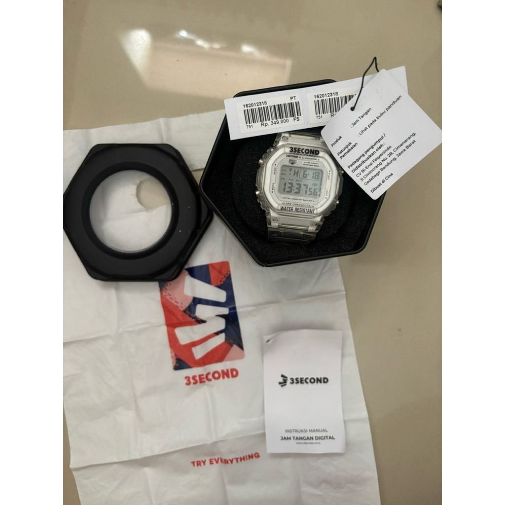 Jam tangan three second original