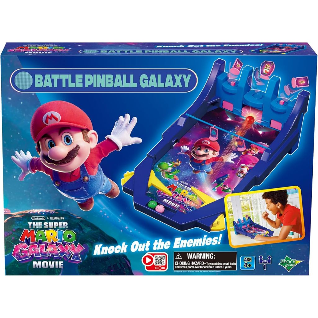 EPOCH Games 7629 The Super Mario Galaxy Movie Battle Pinball Galaxy