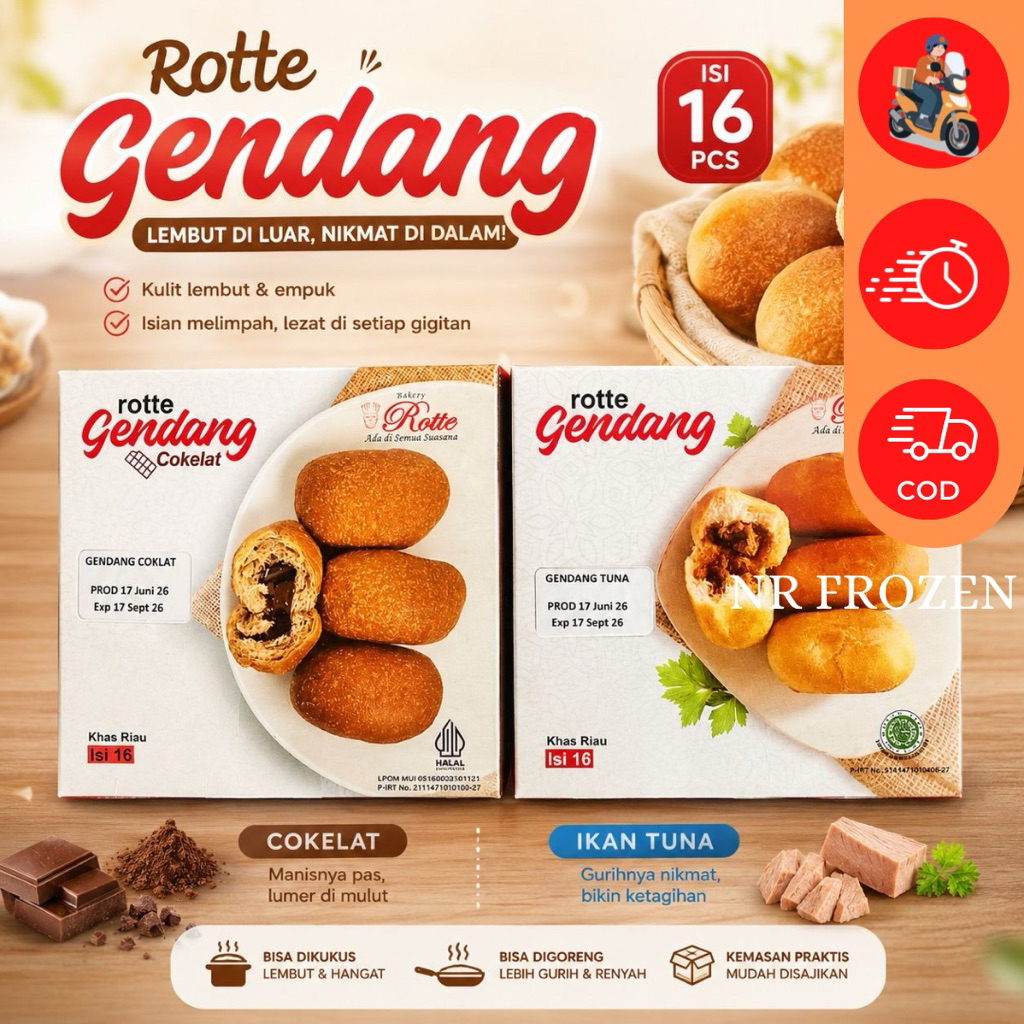 ROTTE LUTI GENDANG FROZEN ISI 16 N1060
