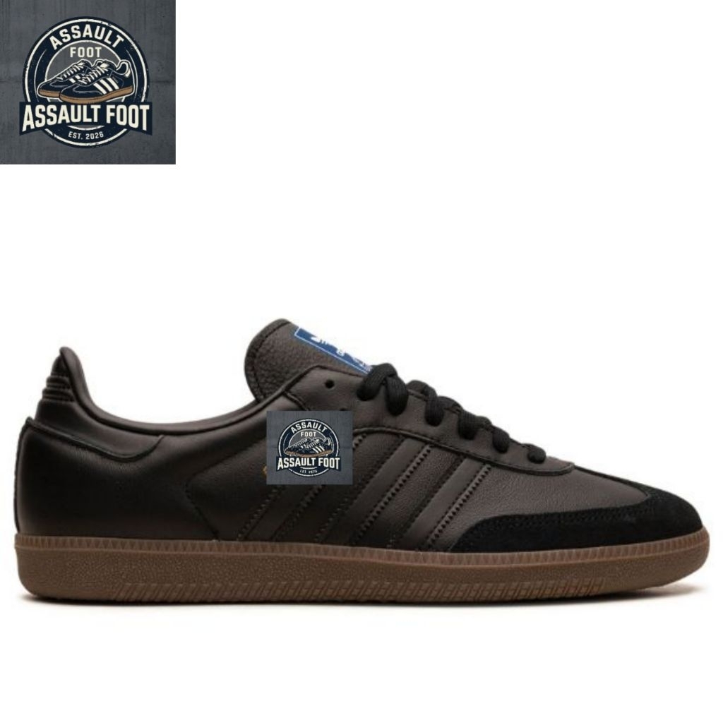 Sepatu casual samba og core triple black 100% NEW BNIB