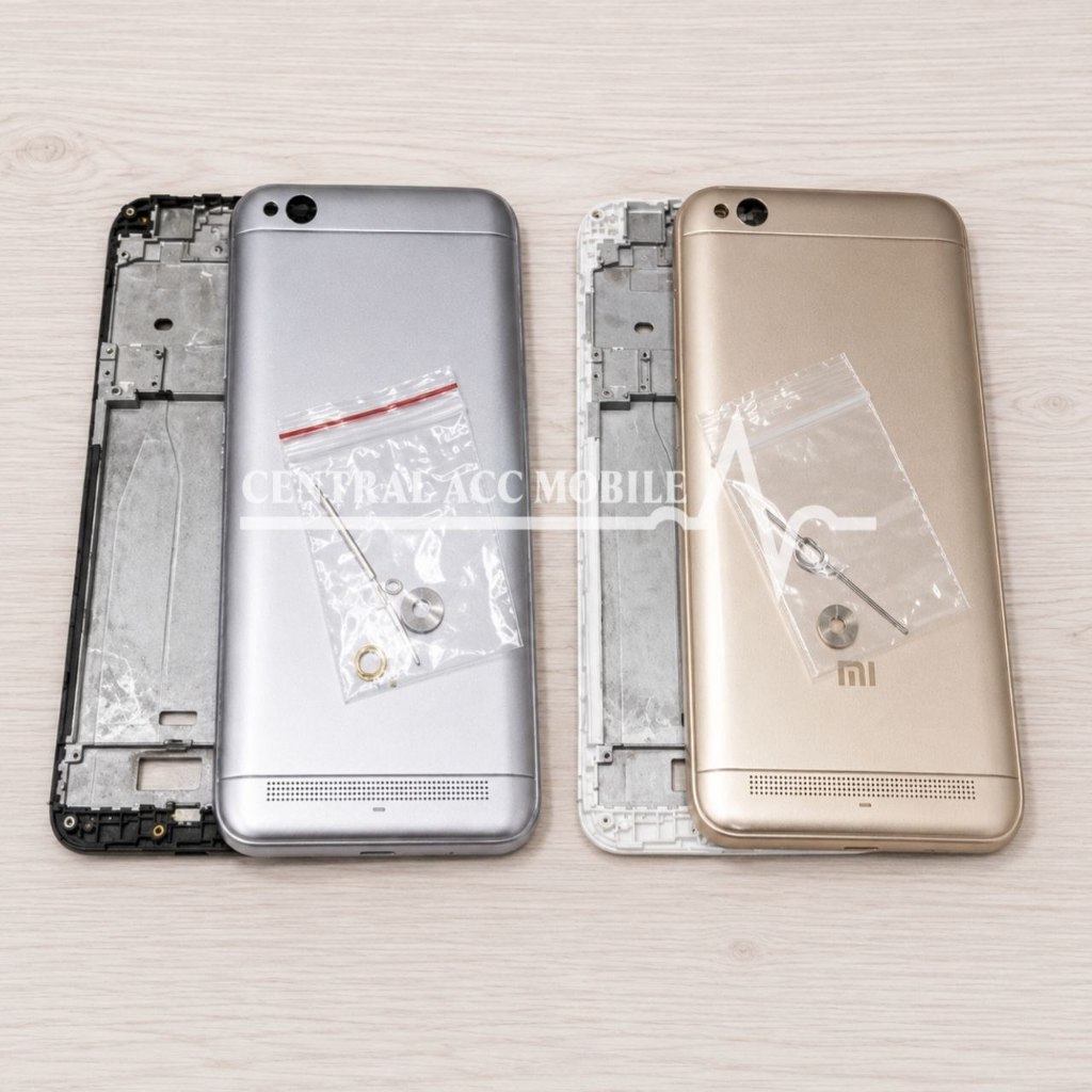 Casing Kesing Fullset Xiaomi Redmi 5A Backdoor + Frame Lcd Cesing Housing Fulset + Tombol
