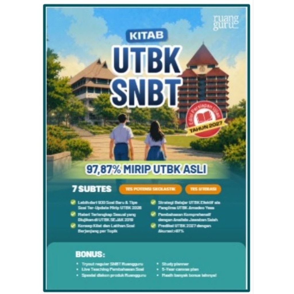[PRE-ORDER] KITAB UTBK RUANGGURU EDISI 2027