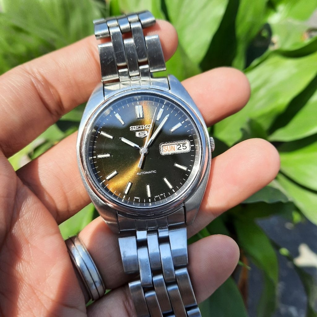 RARE  Seiko 5 Automatic SNXA13K1 Coffee Brown Dial Sunbrust SNXA13 7S26-0430 Not SNXS77 SNXS79