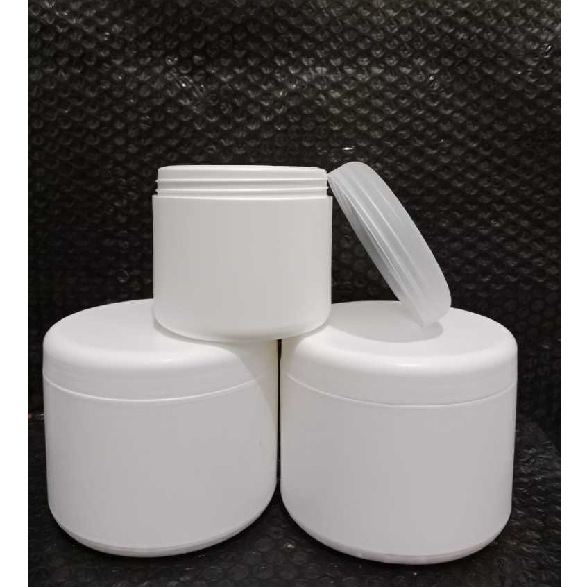 POT LULUR 1000GR/500GR/POT TOPLES/PUTIH/BAHAN PP