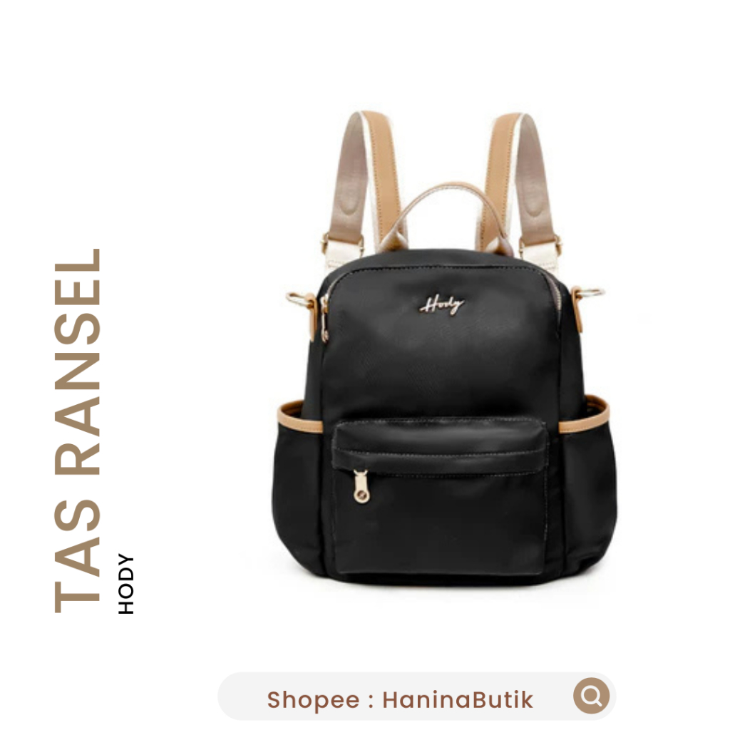 NAMIRA BAG | TAS RANSEL WANITA BACKPACK BLACK by HODY