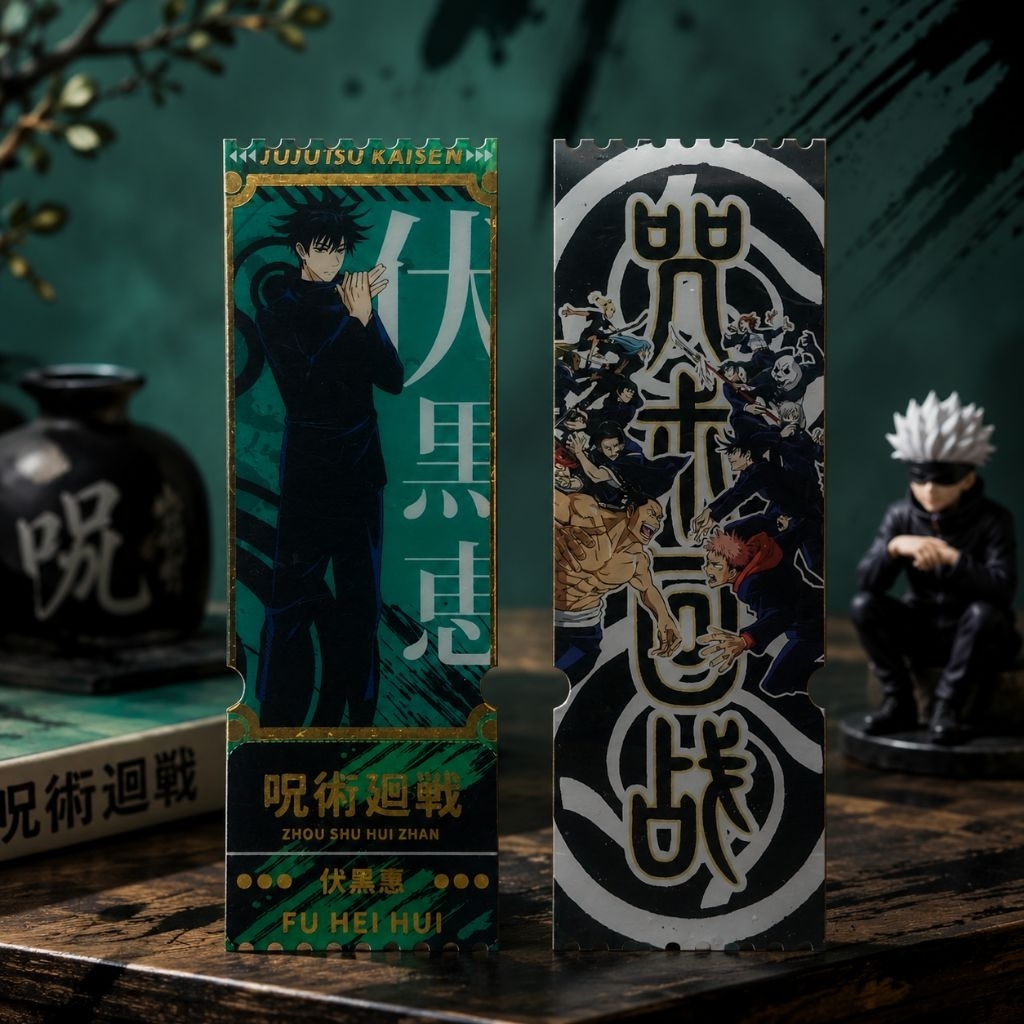 JUJUTSU KAISEN AKRILIK BIG LASSER TICKET MEGUMI FUSHIGURO COLLECTION