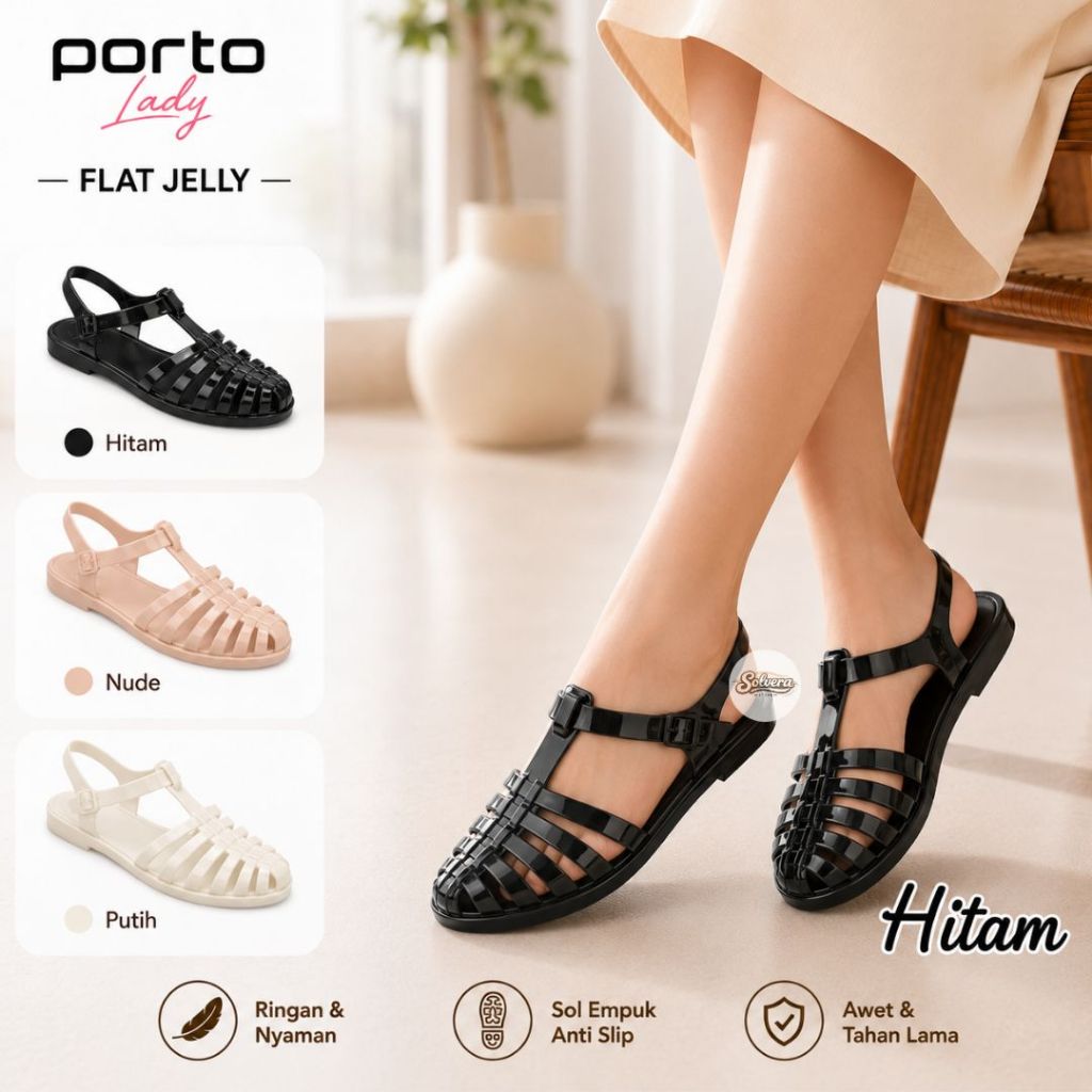 SOLVERA - Sandal  PORTO LADY ROM & EUM Sepatu Sandal Gladiator ZARA Sandal  Murah Kekinian Mewah Nya